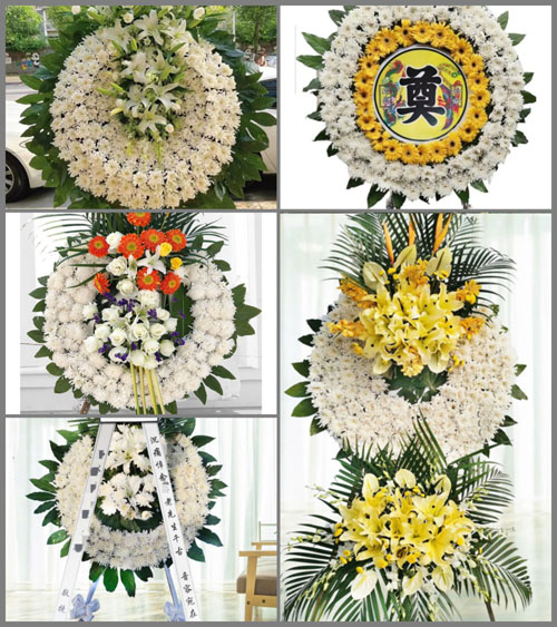湖南永州祁阳县白水镇成功村花圈速递